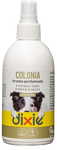 DIXIE - Bruma de Colonia para Perros y Gatos - 250 ml - Colonia Hipoalergénica - Aroma a Té verde - Perfume Suave - Respeta la Piel de las Mascotas - No Apelmaza el Pelaje - para Pelo Seco y Mojado