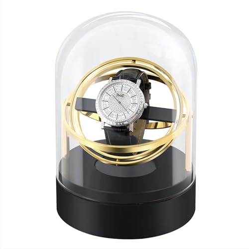 Uhrenbeweger 1 Uhr Watch Winder Box Automatik Uhrenbeweger luxuriöser Uhrendreher Automatischer leise Uhrenbeweger für Automatikuhr Uhren Bewegungsgerät Uhrenbeweger für eine Uhr