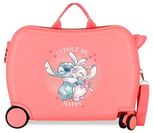 Disney Adorable Stitch Moods Valise Cabine différentes Couleurs Rigide ABS Fermeture à Combinaison latérale 4 Doubles Roues Bagage à Main