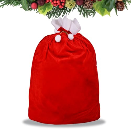 Weihnachtssack, Geschenksack für Weihnachten 70 x 100 CM Weihnachtsmann Sack, Christmas Sack für Weihnachten Zubehör