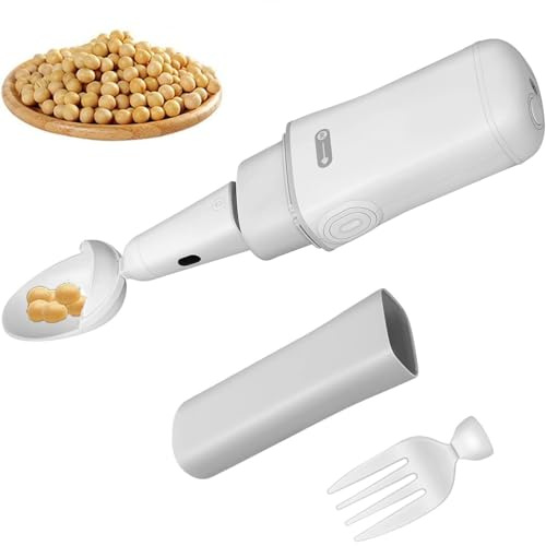 Cuillère anti-secousse intelligente, cuillère et fourchette stables for les personnes âgées, vaisselle auxiliaire anti-secousse à 360 degrés, adaptée aux patients