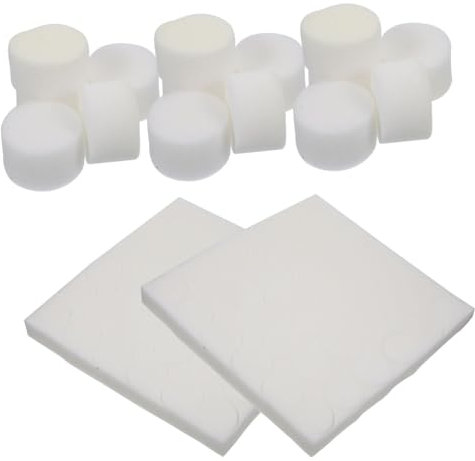 BESPORTBLE Lot de 100 Éponges Hydroponiques Réutilisables Blanches pour Semis de Légumes, Bloc Nutritif sans Terre pour Serrage et Potager Maison