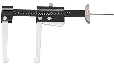 Metrischer Bremsscheiben-Tiefenmesser-Messschieber, Robustes Bremsscheiben-Messwerkzeug, Universeller Reifenprofiltiefenprüfer, 0–60 Mm Genauigkeit, 0,1 Mm Metrische
