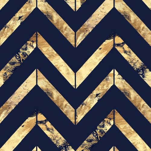Klebefolie Möbelfolie Tapete Blau Mit Goldenen Streifen Mustertapete Klebefolie Möbel Tapete Kinderzimmer Muster Dekofolie Möbelfolie Selbstklebend Wand Tapeten Wohnzimmer Schrankfolie Klebefolie Kin