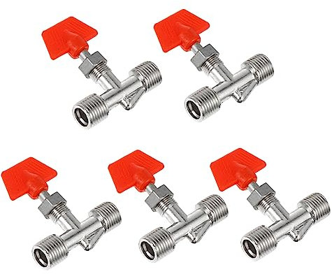 Gadpiparty 5pcs Ball Valve Compressor Valve for Air Compressor Quick Open Close Craftsmanship