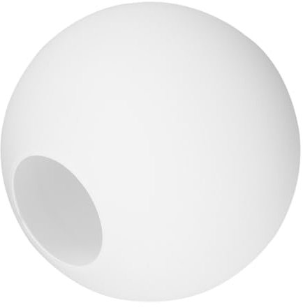 Abat-jour Globe en Verre Dépoli Blanc pour Lampe, Style Rond