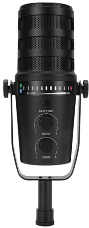 Elprico Set di Microfoni da Gioco XLR/USB, Microfono PC per lo Streaming di Podcasting, Kit Microfono RGB del Computer con Braccio Boom, Manopola di Controllo, Jack per Cuffie,