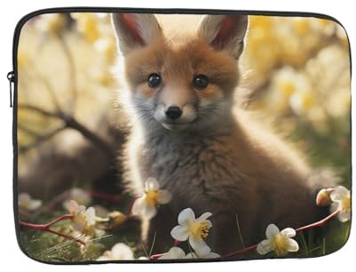 Custodia per laptop 13 pollici Borsa per laptop antiurto Borsa per il trasporto del computer Animale Bambino in Primavera Copertura Della Cassa Del Notebook