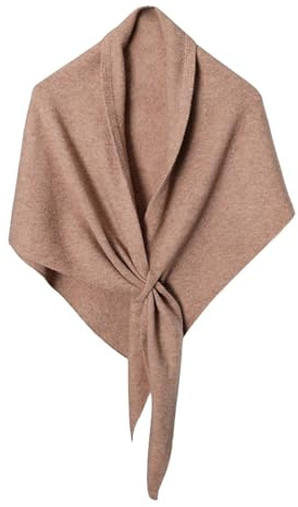 Dreieckstuch Damen, Kaschmir Schal, Dreiecksschal Winter Strick, Poncho Schal Damen, Strick-Cape Offene Front