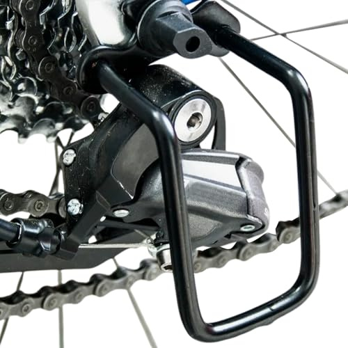Generisch Fahrrad Schaltwerkschutz, Fahrrad Hinterrad Schalthebel Kettenschutz, Hinterrad Schalthebel Kettenschutz für Fahrräder, Mountainbikes, Rennräder, Falträder – Schwarz