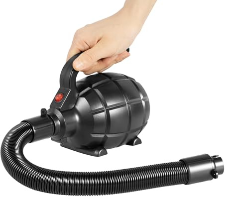 Pompa ad aria elettrica 600 W pompa ad aria elettrica con 4 ugelli, pompa per materasso ad aria per airtrack e piscina, pompa elettrica per prodotti gonfiabili, con tubo flessibile e custodia