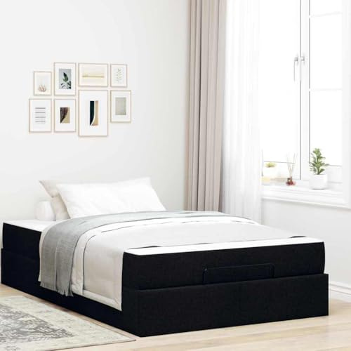 Generisch Stauraumbett，Polsterbett 120 x 200 cmmit Stauraumfunktion Stauraumbett mit Robustem Metallrahmen und Stabilen Holzlatten, Blau,Geeignet für Schlafzimmer.