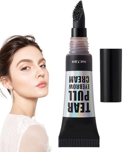 Crème pour sourcils – 15 g de gel imperméable longue durée, formule pelable, olumateurs, mascara qui ne se décolore pas, finition naturelle | Matériau en gel pour un maquillage des sourcils