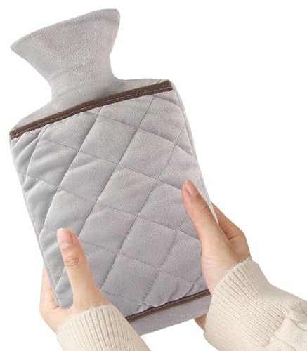 Bolsa de Agua Caliente Invernal Impermeable Y Cálido | De Peluche De Invierno Para Botella De Agua Caliente Para Estudiantes Adolescentes Chicas Mujeres Ancianos Dormitorio