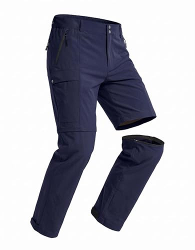 GymBrave Pantalon de Randonnée Homme Zip-Off, Léger et Respirant, Pantalon Outdoor Cargo avec Multiples Poches, Été, Trekking, Camping et Travail