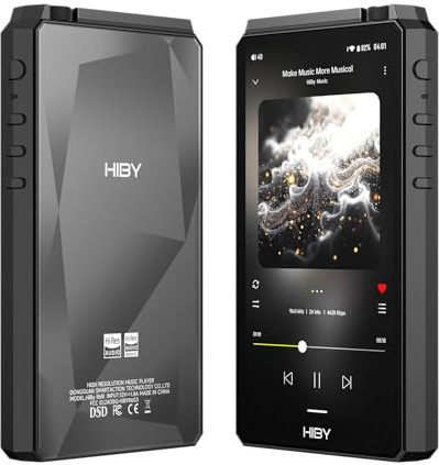 HiBy Music R6 III 2025 Digital Audio Player with Class A Amplifier, MQA16X, DSD512, PCM768, Android player with Bluetooth and WiFi, 4500mAh Large Battery, High Resolution Audio for Audiophiles