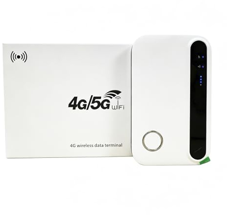 5G Portable WiFi Router, Mobile Hotspot with SIM Card Slot, 300Mbps Internet Speed, Supports up to 10 Devices for Travel, Remote Work and Camping