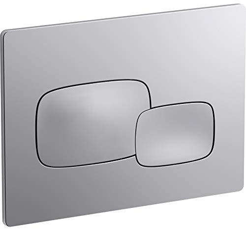 Kohler K-5413-CP Pebble Betätigungsplatte für 5,1 cm x 10,2 cm Wandtank und Trägersystem, poliertes Chrom