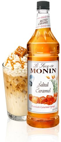 Monin Jarabe de caramelo salado, 1 litro