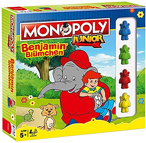 Winning Moves Monopoly Junior Benjamin Blümchen Niños Simulación económica - Juego de tablero (Simulación económica, Niños, Niño/niña, 5 año(s), Alemán, Alemán)