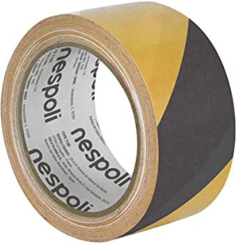 Nespoli N9930194788 Signalband, schwarz/gelb, 50 mm x 33 m