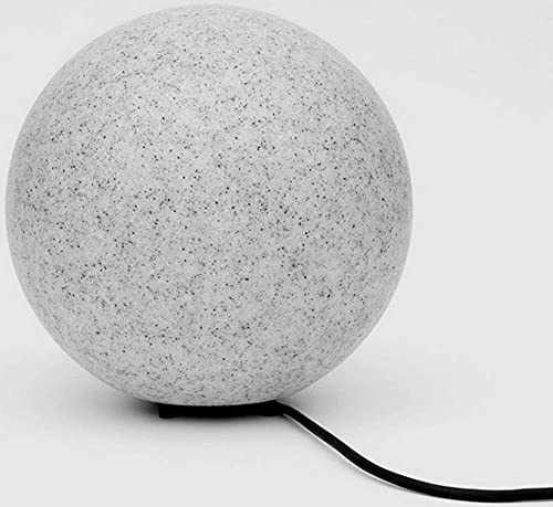 MegaLight D2523 SHINING STONE 25 Außen-Dekobeleuchtung E27 Grau-Weiß, Stein-Optik