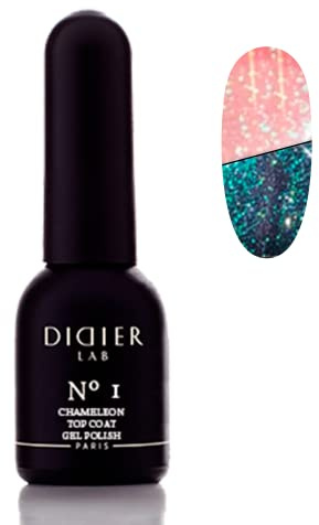 DIDIER LAB - Premium Top Coat Chameleon 1 - UV Gel Nagellack - Top Coat Gel UV - Schutz vor Kratzern - Gelnagellack für UV Lampe - Für Gellack - Kein Dispersionsschicht Nagellack - 8ml