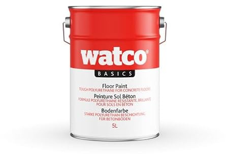 Watco Basics Floor Paint - Excellent value single pack paint for concrete floors - Covers approx. 8m² per litre - Ideal for warehouses, garages and other concrete floors (2.5L, Light Grey)
