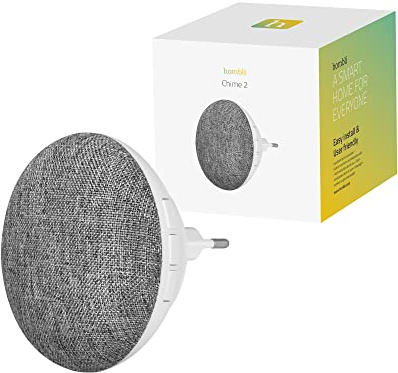 Hombli Chime Smart Doorbell - drahtloser Türgong, 30 m Reichweite, 21 Klingeltöne in Vier Lautstärken zwischen 25 dB und 110 dB