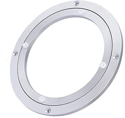 WORDFUN Drehteller Kugelgelagert - 8 Zoll Kugellager Drehbar, Rutschen Verhindern, Aluminiumlegierung, Für Tischplatten Aus, Holz Und Marmor, Tischlager Starke Tragfähigkeit