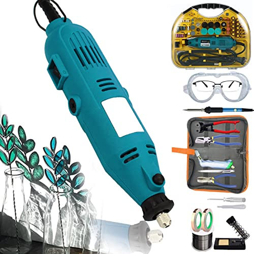Kit per Vetro colorato, Kit di Strumenti per Mosaico e Vetro colorato, con Set di pinze per Vetro Resistente, Kit tagliavetro, Kit di Strumenti per Incisione, Kit per Saldatore, Professionale