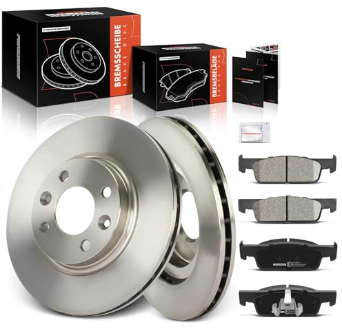 Frankberg Bremsensatz inkl. 2x Bremsscheiben + 4x Bremsbeläge Vorne Kompatibel mit S.a.n.d.e.r.o II Fortwo Coupe 453 Twingo III Forfour Logan Replace# 4534211400