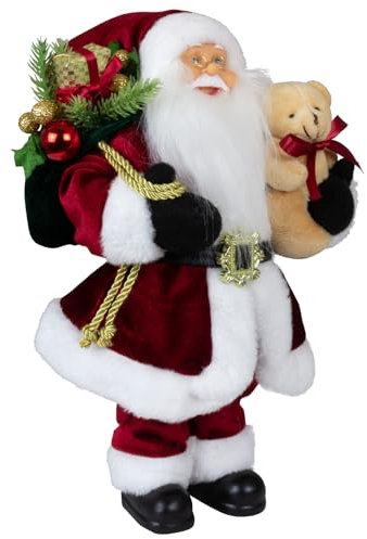 Christmas Paradise stehender Weihnachtsmann Torben rot Dekofigur klein (30cm)