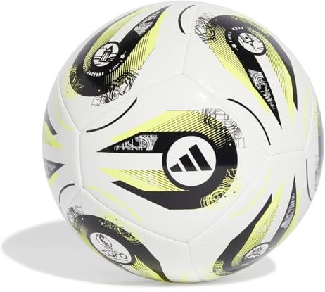 adidas Unisex Womens Euros 2025 Club Official Football, White/Pantone/Pantone/Lucid Lemon, 5