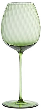 BTWYU Copas de Vino，Conjunto de Copas de Vino Hermosa Copa de Vino Vintage Copa de Tallo Largo Copa de Vino Tinto Copas de cóctel for Boda Hotel Bar Personalizar(Green,370ml/12.5oz)
