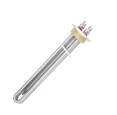 24V Heating Element 600w DC Water Heater With 1 1/4 BSP DN32 Copper Flange Solar Immersion Heating Element With 8mm Thermowell(Heater Only)