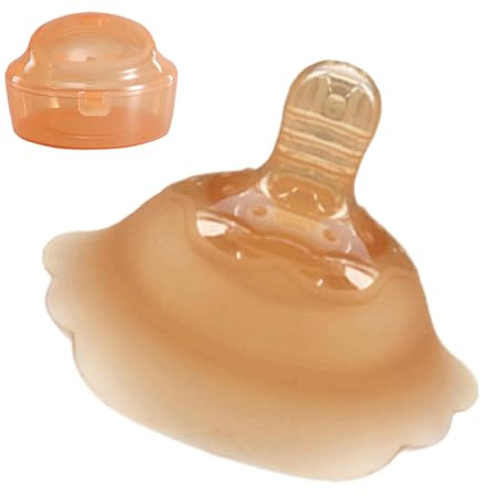 Cappellino per allattamento, protezione per il capezzolo da donna, in silicone morbido e riutilizzabile, con design confortevole, facile da pulire, per la nascita domestica e la nutrizione del bambino