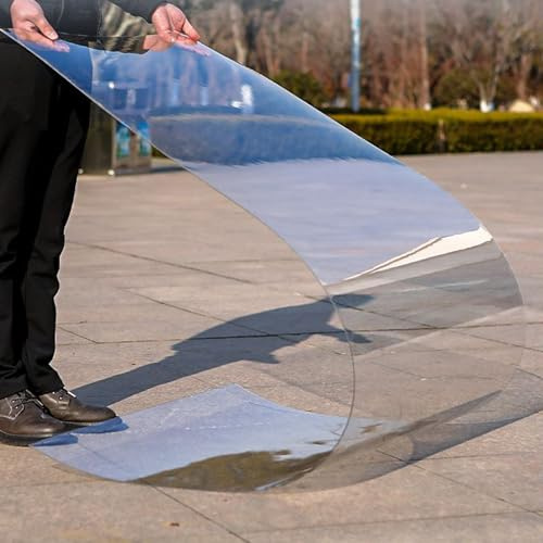 Sh000ad Policarbonato Placas Transparente Tejado 1mm Láminas Plastico PC Planchas Protección UV Paneles de Techo,Impermeables,para Invernadero Jardin Terraza,Fáciles de Cortar (1,56m x 4m)