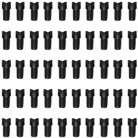 YELARXI Plastic Arrow Nocks, Half Moon Nocks Glue on Replacement Arrow Tail-Fitting For (DIY Hunting/Compound/Recurve Bow/Compound Bow)