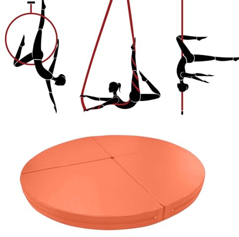 Pole-Dance-matta, säkerhetsmatta för Aerial Hoop, Yoga & Pole Dance – 160 x 5 cm halkfri, tjock skyddsmatta för hemmagym och konstfitness, perfekt för stripper-pol-träning
