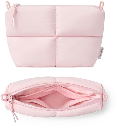 Comfyable Puffy - Estuche organizador de artículos electrónicos, bonita bolsa tecnológica para mujeres y hombres, bolsa de almacenamiento de cables para cargador, teléfono, banco de energía, cable