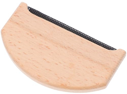 GOOHOCHY Afeitadora de Pelusa para Suéteres y Abrigos de Punto, Peine Quitapelusas Manual Diseño Ergonómico de Madera para Prendas Delicadas y Uso Doméstico