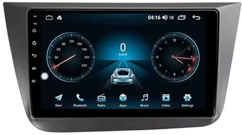 Autorradio Android 14 para Seat Altea 5P 2004-2015 Toledo 5P 3 2004-2009 unidad principal Bluetooth Navegación GPS Radio táctil de 9 pulgadas GPS Navi Bluetooth WiFi FM Cámara de marcha atrás (B,4G+32