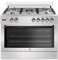 ALPHA Cocina de Gas VULCANO LUX-90 Inox, Encendido automático, corte de gas seguro y temporizador en horno. **Alta Gama**