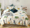 GETIYA 【Neueste】 Dino Bettwäsche 135x200 Kinder Bettwäsche Cartoon Dinosaurier Bettbezug Bunt 100% Baumwolle Wendebettwäsche Mädchen Jungen Bettwäsche mit kopfkissenbezug 80x80 und Reißverschluss