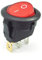Movilideas 1 Interruptor Redondo Basculante Rojo iluminado ON/OFF 3 polos con luz 220V