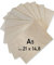 WoodLab 50 x A5 Birch Plywood Panels 3 mm (±0.5 mm) 21 x 14.8 cm A5 Raw Wood for Crafts, Pyrography, Hollow, CNC Laser, Decorating, Decoupage, Engraving (50)