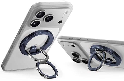 ESR Handy Ring Halterung Magsafe für iPhone 17-12/Google Pixel 10/Samsung | Verstellbarer Magsafe Ringhalter Handy Griff für alle Smartphones, Titan
