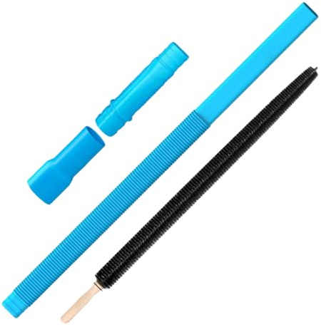 Generisch Nettoyeur de tuyau d'évacuation de sèche-linge - Embout d'aspiration et brosse à peluches flexible - Kit de retrait pour machine à laver, entretien, nettoyage, cave, ménage, appartement