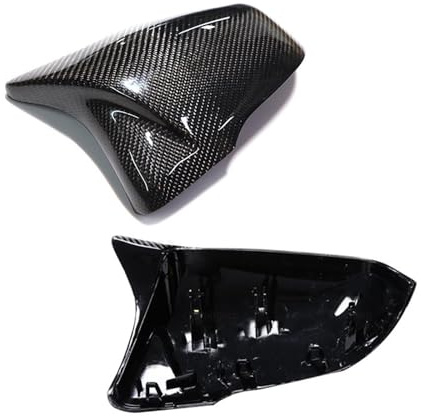 Spiegelkappe M Look Carbon Side Rückspiegel Kappe Flügel Abdeckung Für BMW X1 X2 Z4 1 Serie F48 F49 F39 F52 F40 G29(Real Carbon Fiber)
